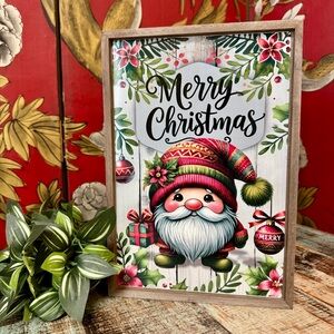 Christmas Wood & Metal Sign | #012025-G